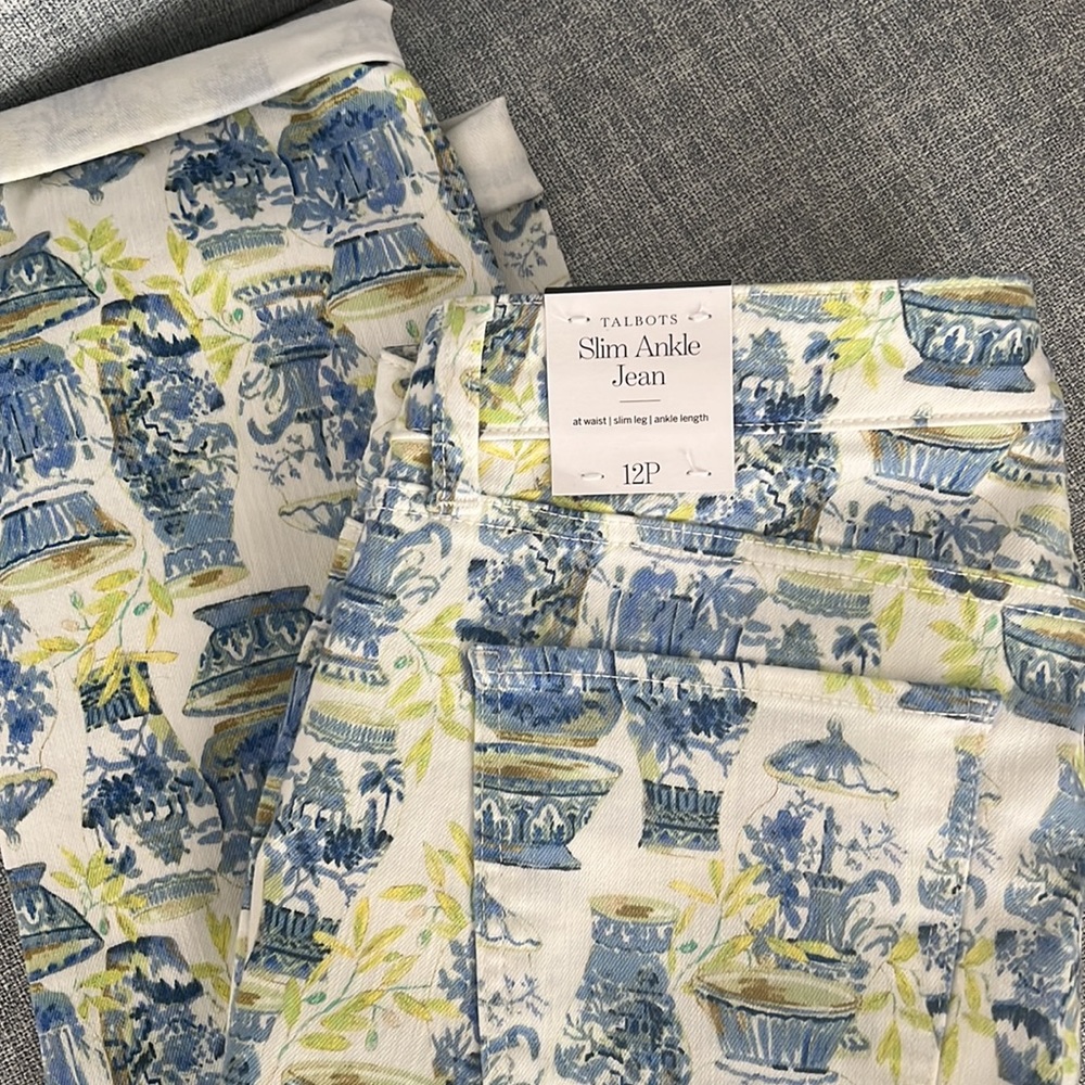 Talbots pattern pants - Picture 2 of 4